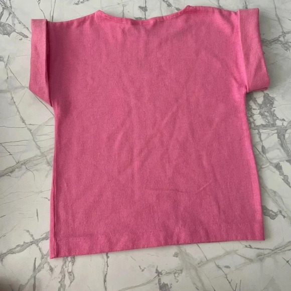 Vintage Healthtex Made In USA Short Sleeve Tee Pink | Size 5 Girls - Picture 2 of 3